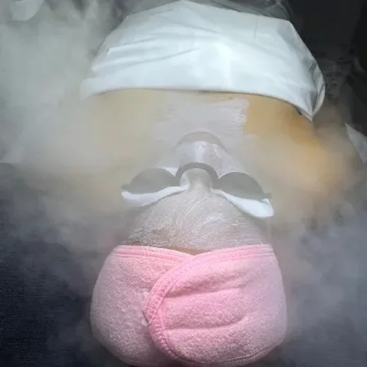 Vapor y mascarilla